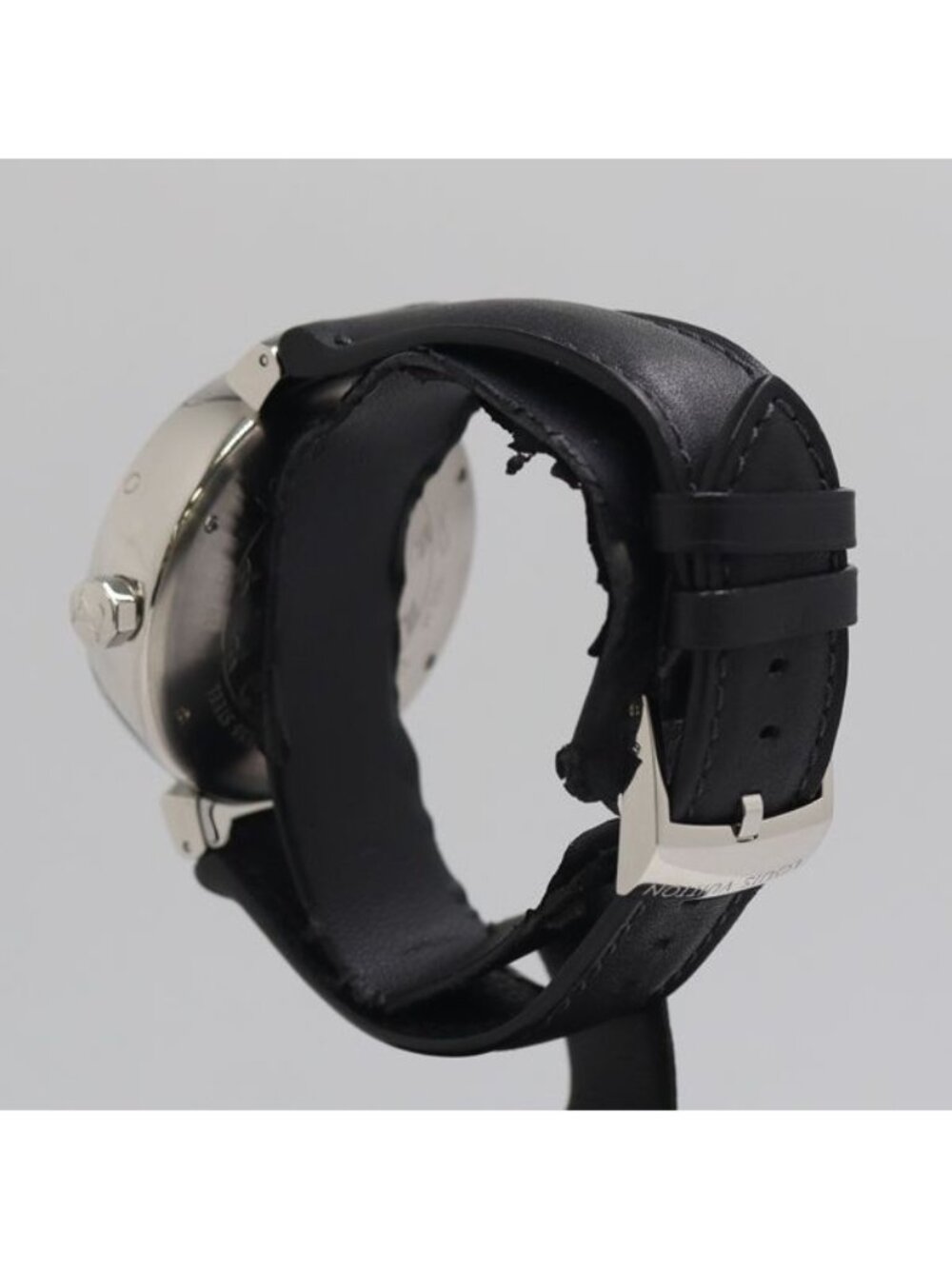 Louis Vuitton Tambour GMT Automatic Date GMT Gray Black Dial Watch - Picture 3 of 5